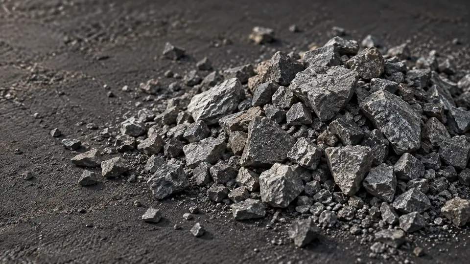 Aggregate materials for project planning — concept illustration